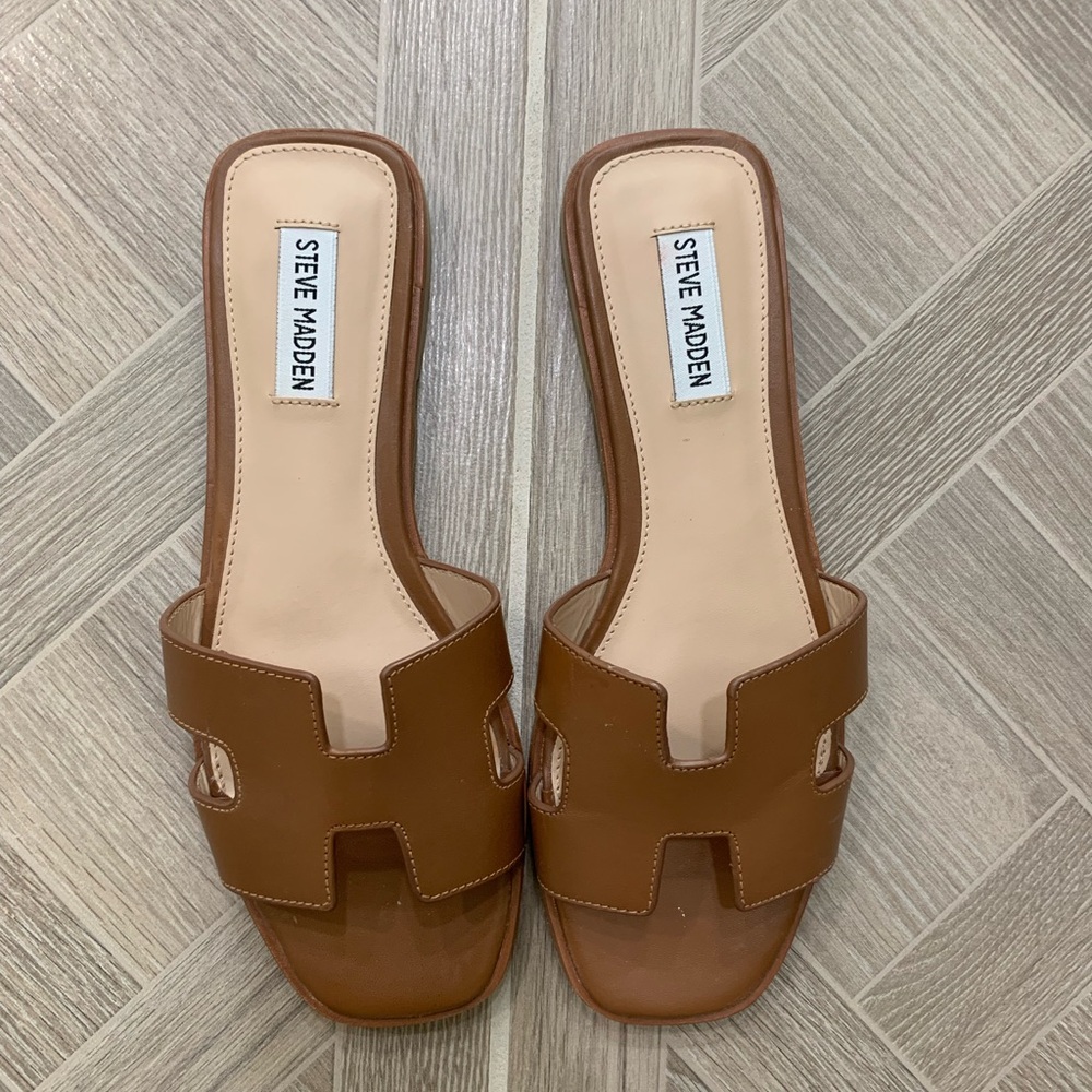 Steve Madden Tan Women's Slide Sandals